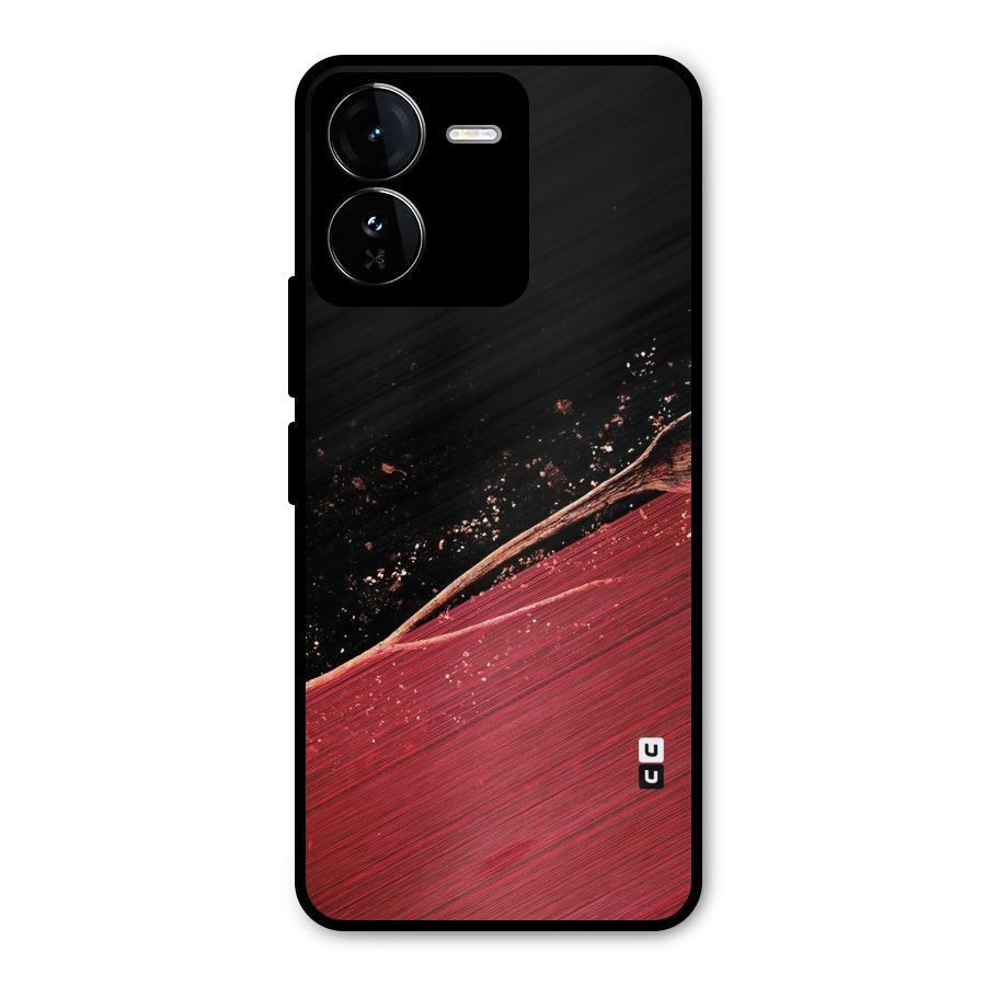 Red Flow Drops Metal Back Case for iQOO Z9