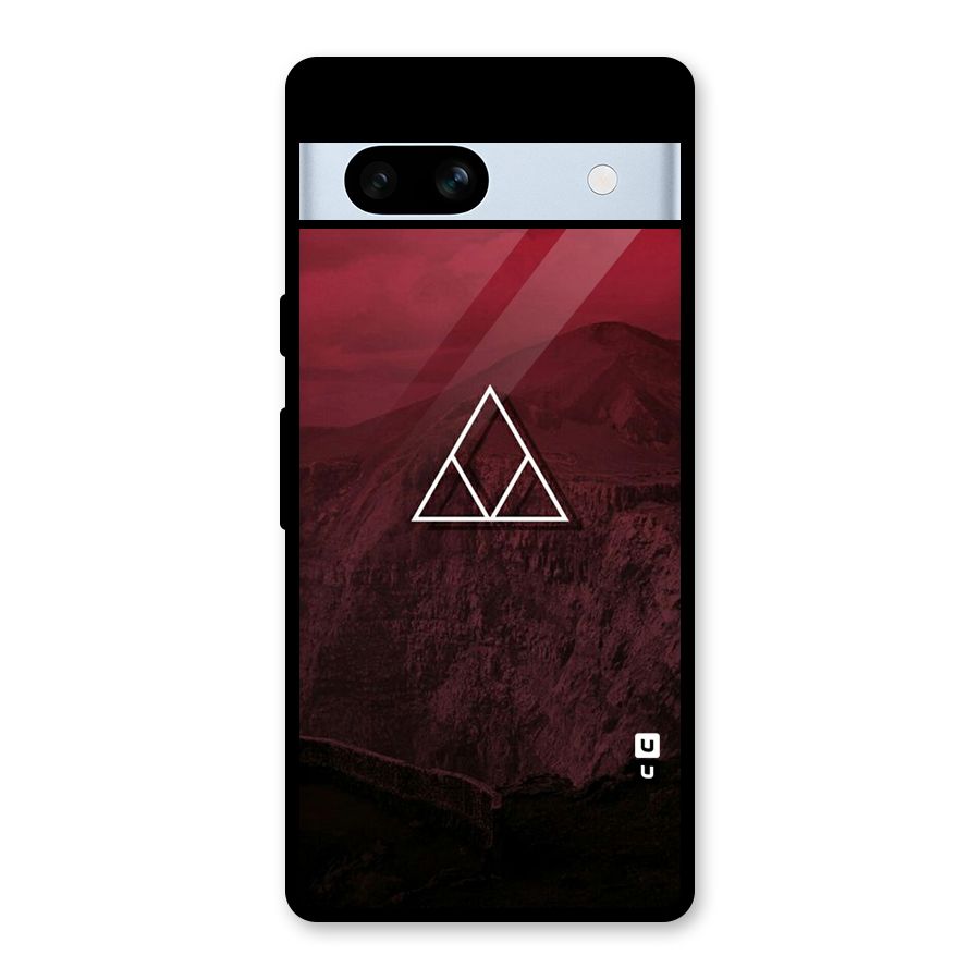 Red Hills Glass Back Case for Google Pixel 7a