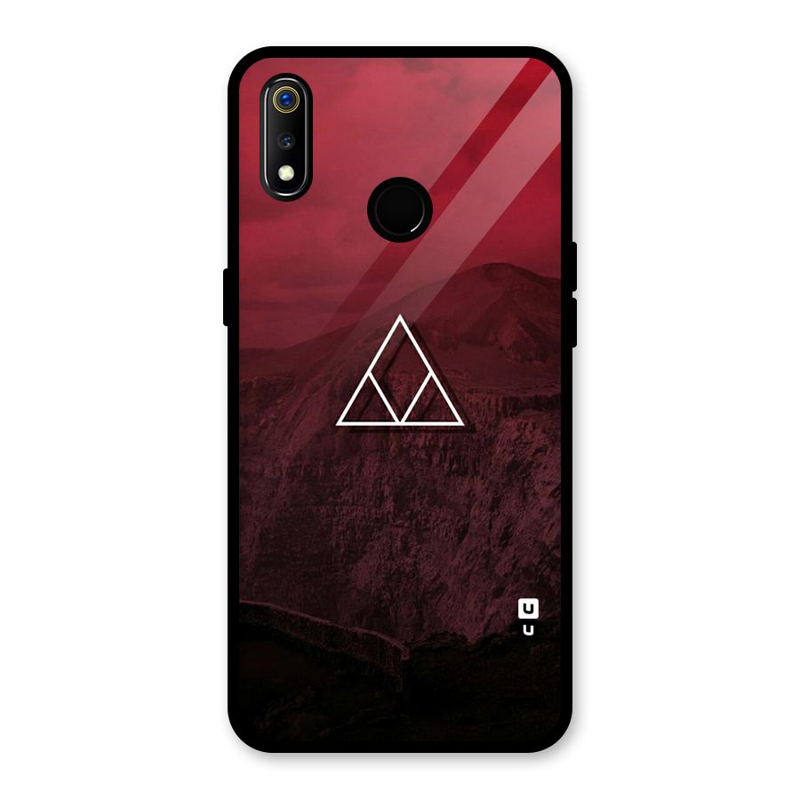 Red Hills Glass Back Case for Realme 3i