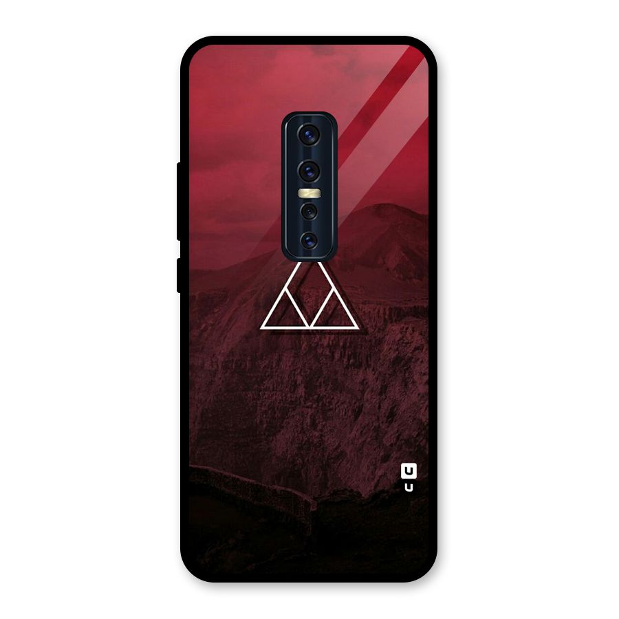 Red Hills Glass Back Case for Vivo V17 Pro