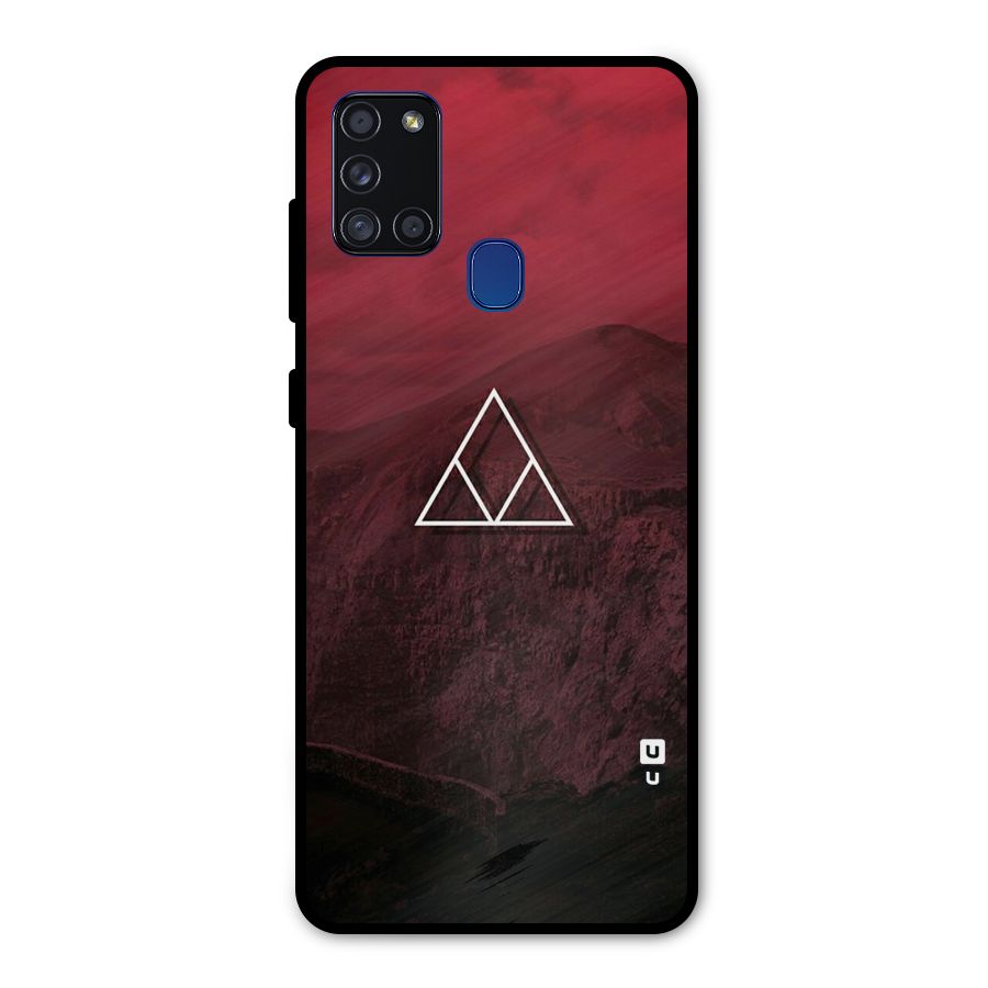 Red Hills Metal Back Case for Galaxy A21s