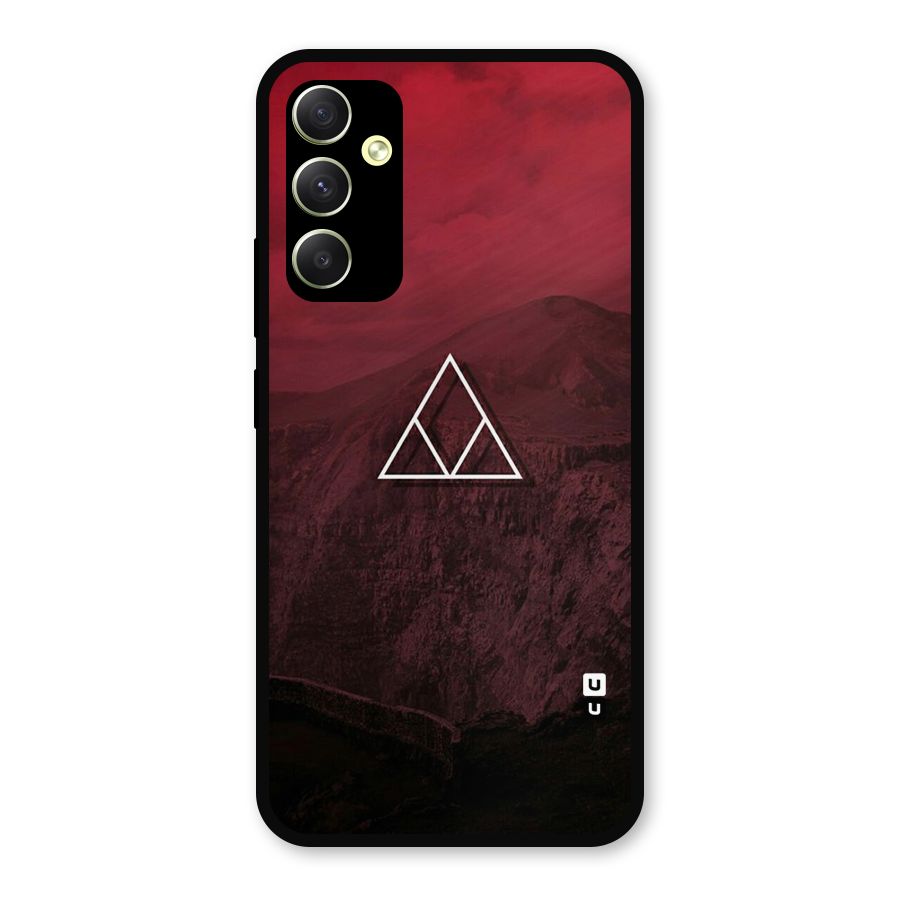 Red Hills Metal Back Case for Galaxy A34