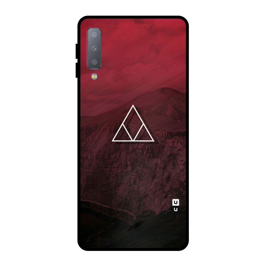 Red Hills Metal Back Case for Galaxy A7 (2018)