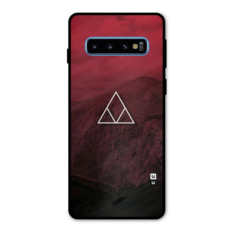 Red Hills Metal Back Case for Galaxy S10