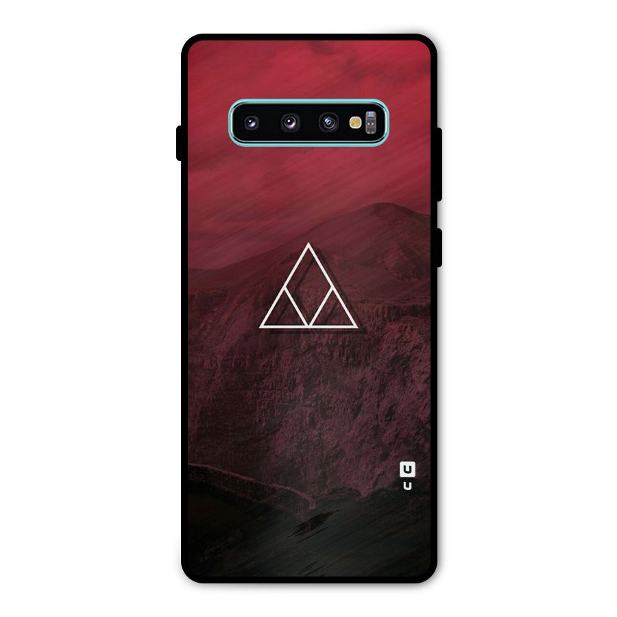 Red Hills Metal Back Case for Galaxy S10 Plus