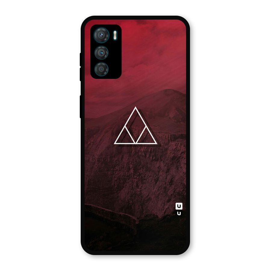 Red Hills Metal Back Case for Moto G42