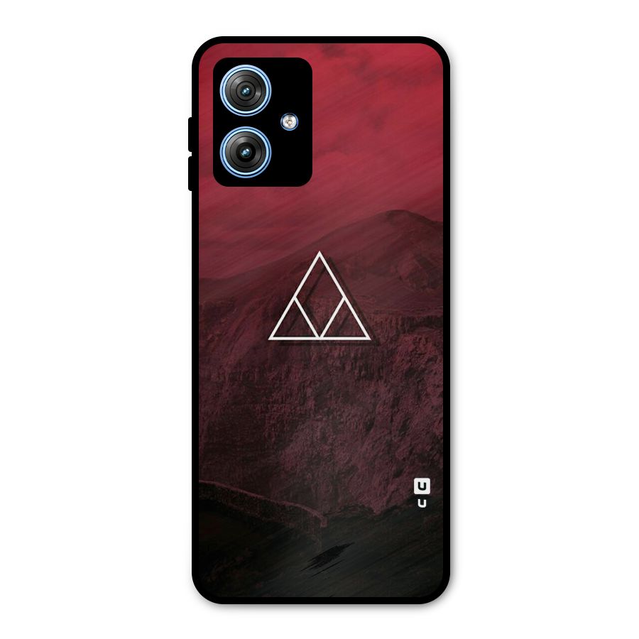 Red Hills Metal Back Case for Moto G54