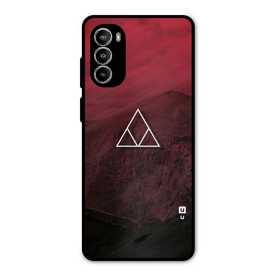 Red Hills Metal Back Case for Moto G82