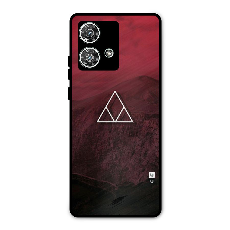 Red Hills Metal Back Case for Motorola Edge 40 Neo