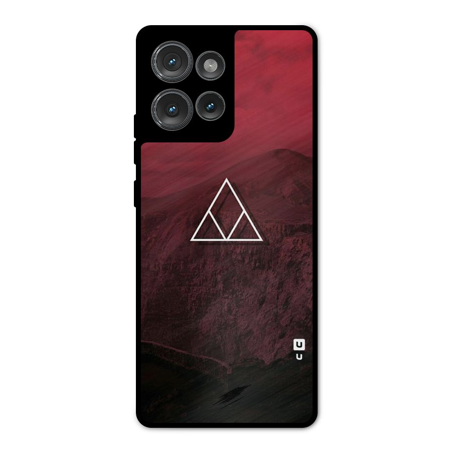 Red Hills Metal Back Case for Motorola Edge 50