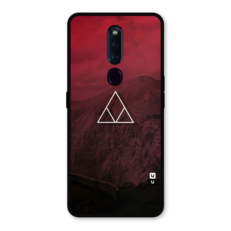 Red Hills Metal Back Case for Oppo F11 Pro