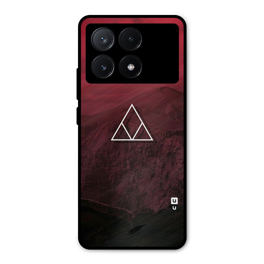 Red Hills Metal Back Case for Poco X6 Pro