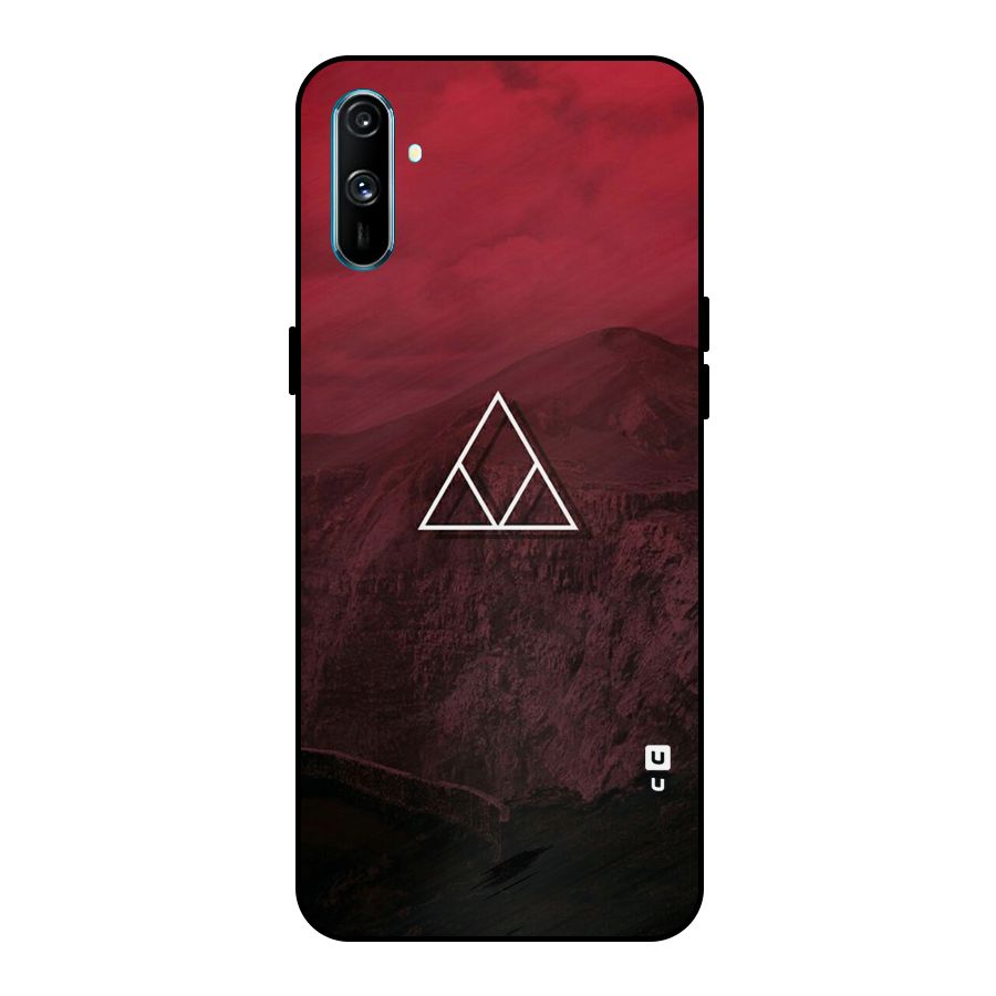 Red Hills Metal Back Case for Realme C3
