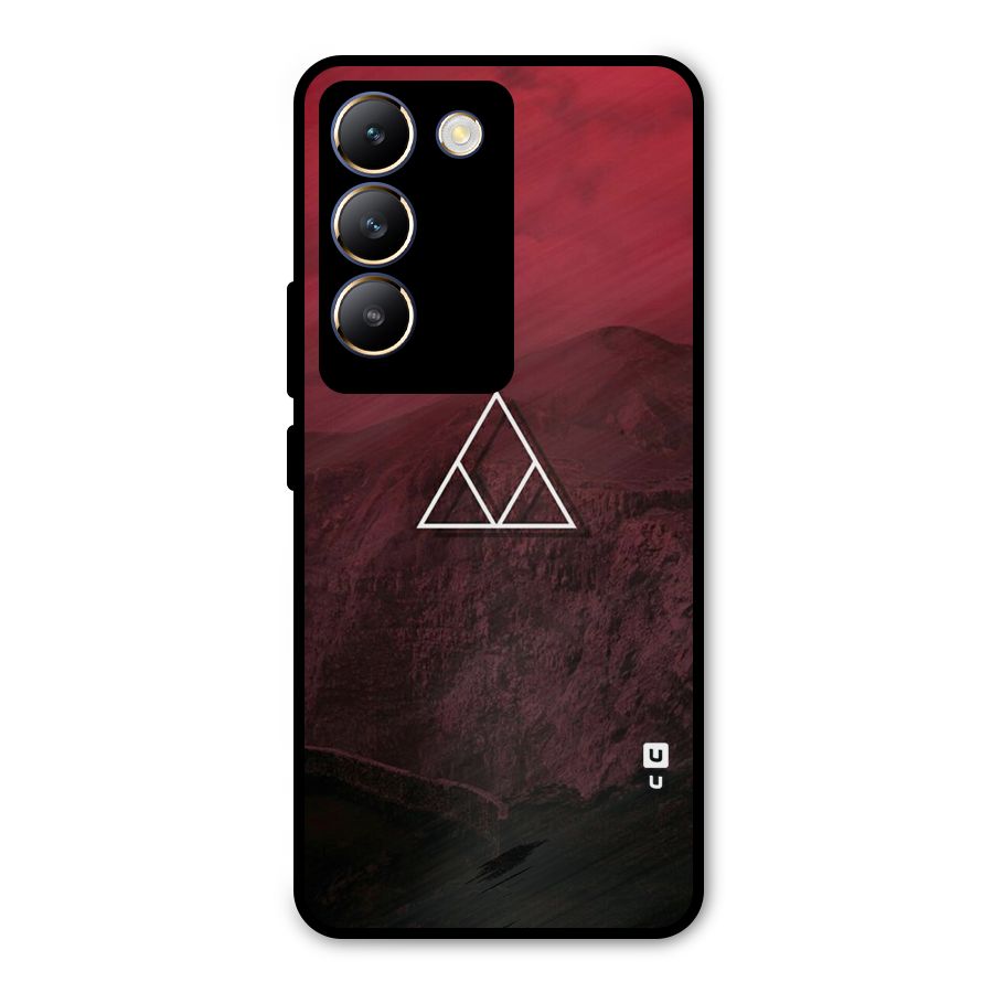 Red Hills Metal Back Case for Vivo T3 5G