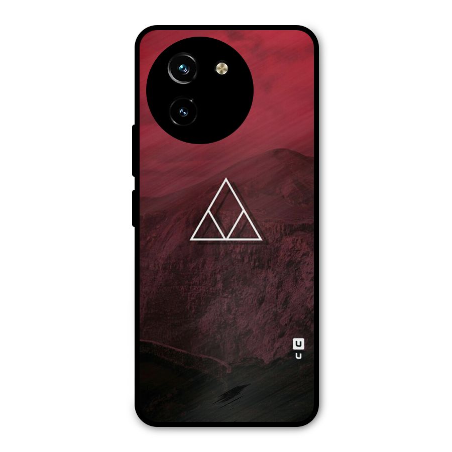 Red Hills Metal Back Case for Vivo T3x