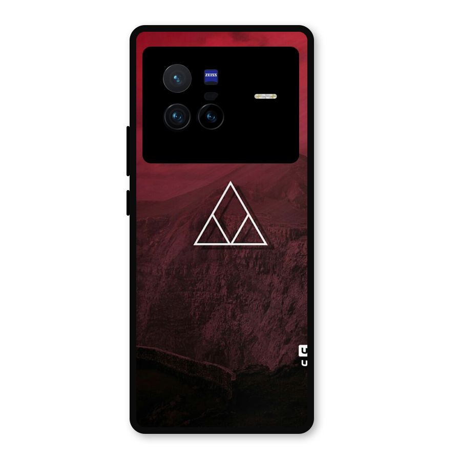 Red Hills Metal Back Case for Vivo X80