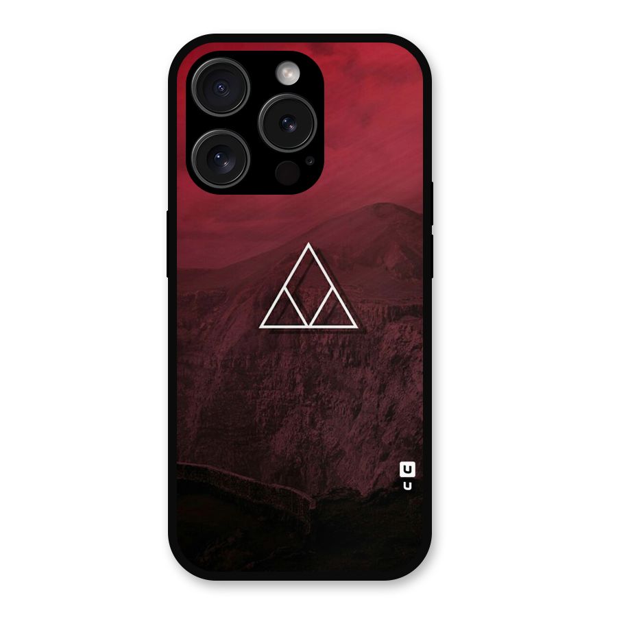 Red Hills Metal Back Case for iPhone 15 Pro