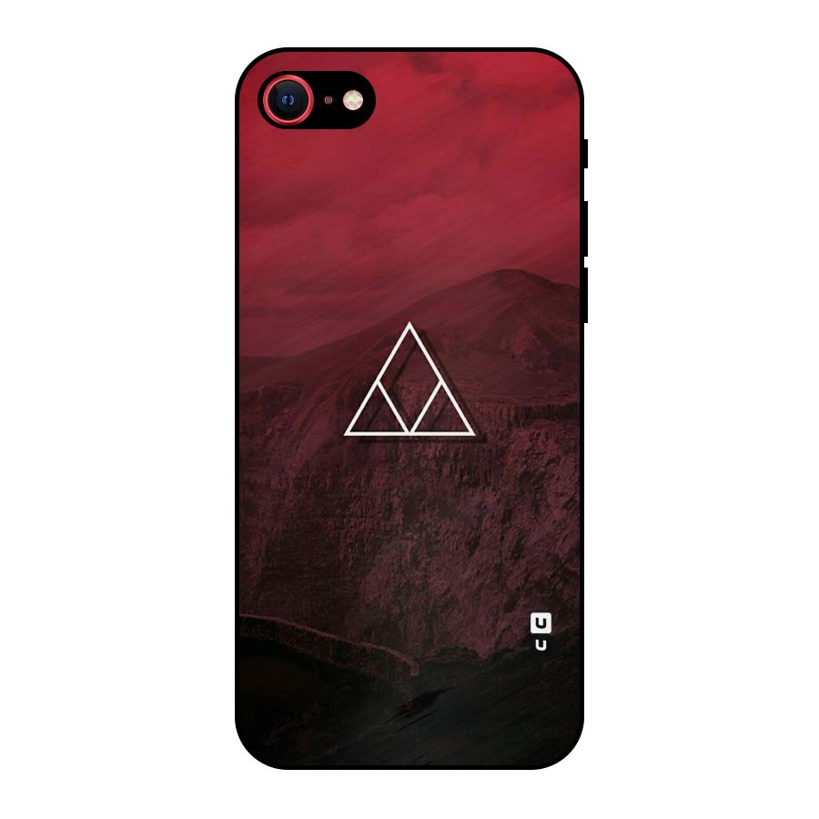 Red Hills Metal Back Case for iPhone SE 2020