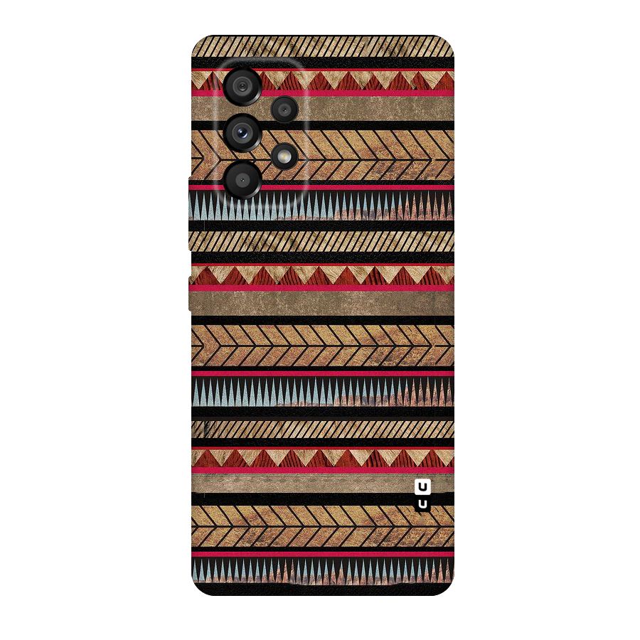 Red Indie Pattern Original Polycarbonate Back Case for Galaxy A53 5G
