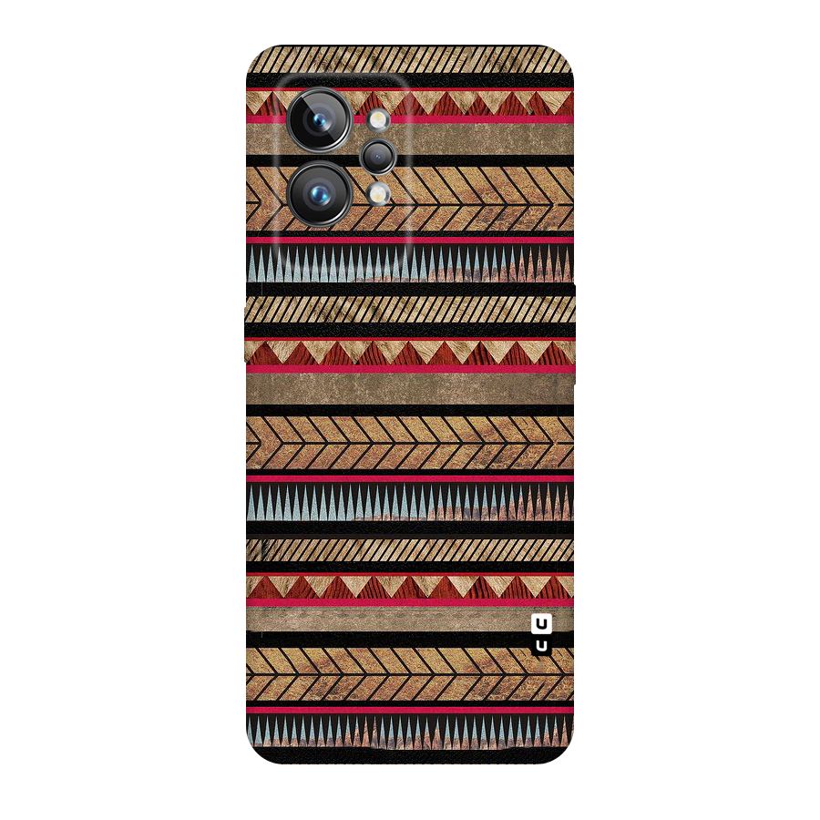 Red Indie Pattern Original Polycarbonate Back Case for Realme GT2 Pro