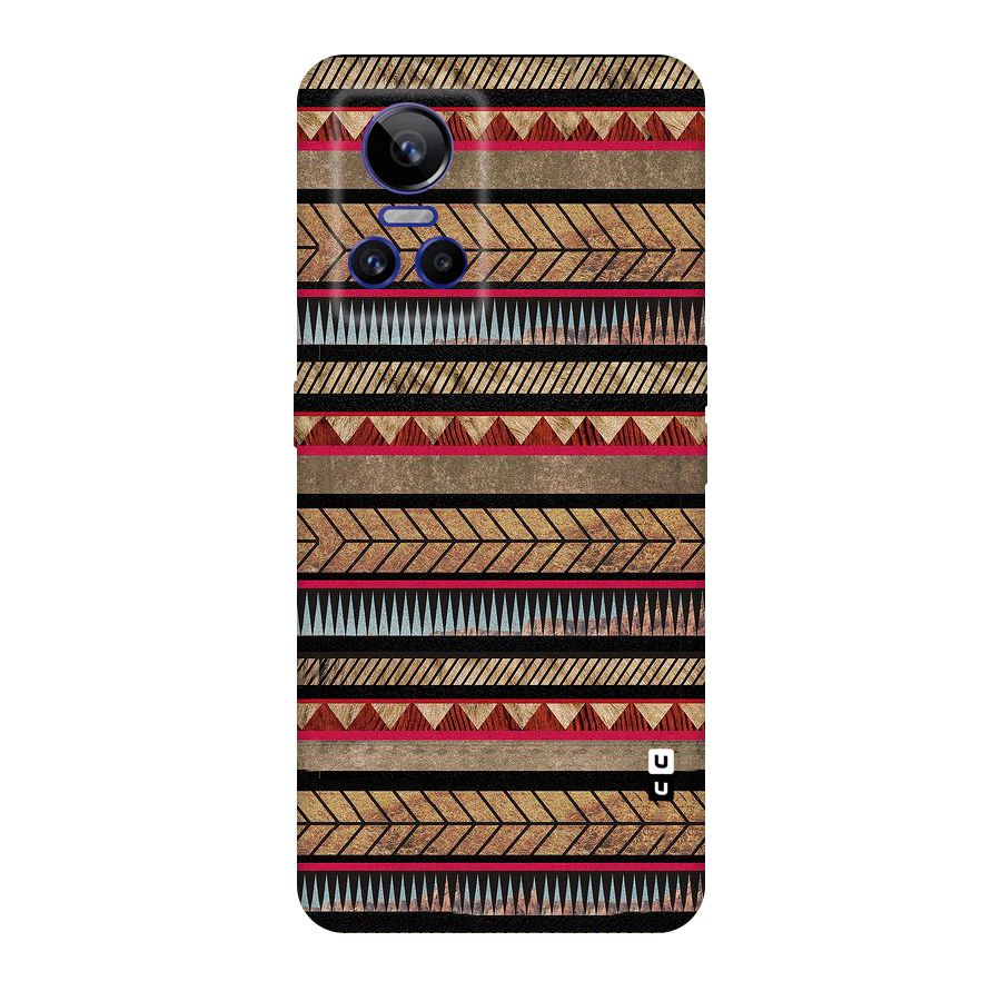 Red Indie Pattern Original Polycarbonate Back Case for Realme GT Neo 3