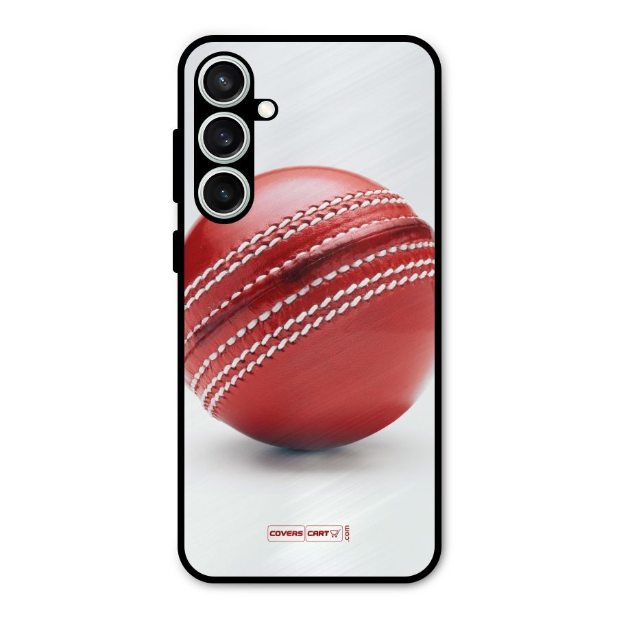 Red International Cricket Ball Metal Back Case for Galaxy S23 FE