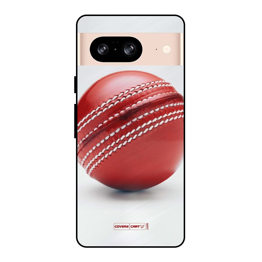 Red International Cricket Ball Metal Back Case for Google Pixel 8