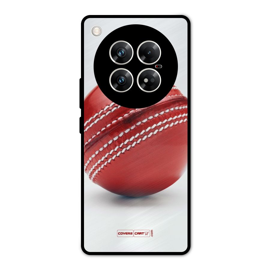 Red International Cricket Ball Metal Back Case for Infinix Zero 40 5G