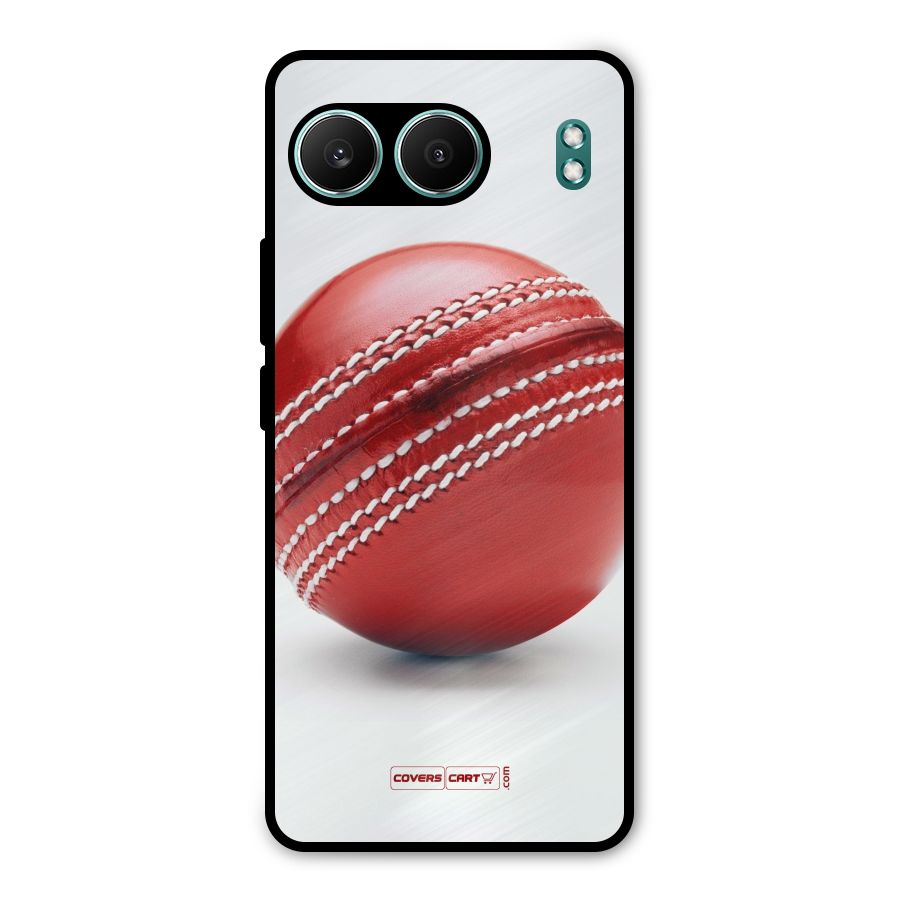 Red International Cricket Ball Metal Back Case for OnePlus Nord 4