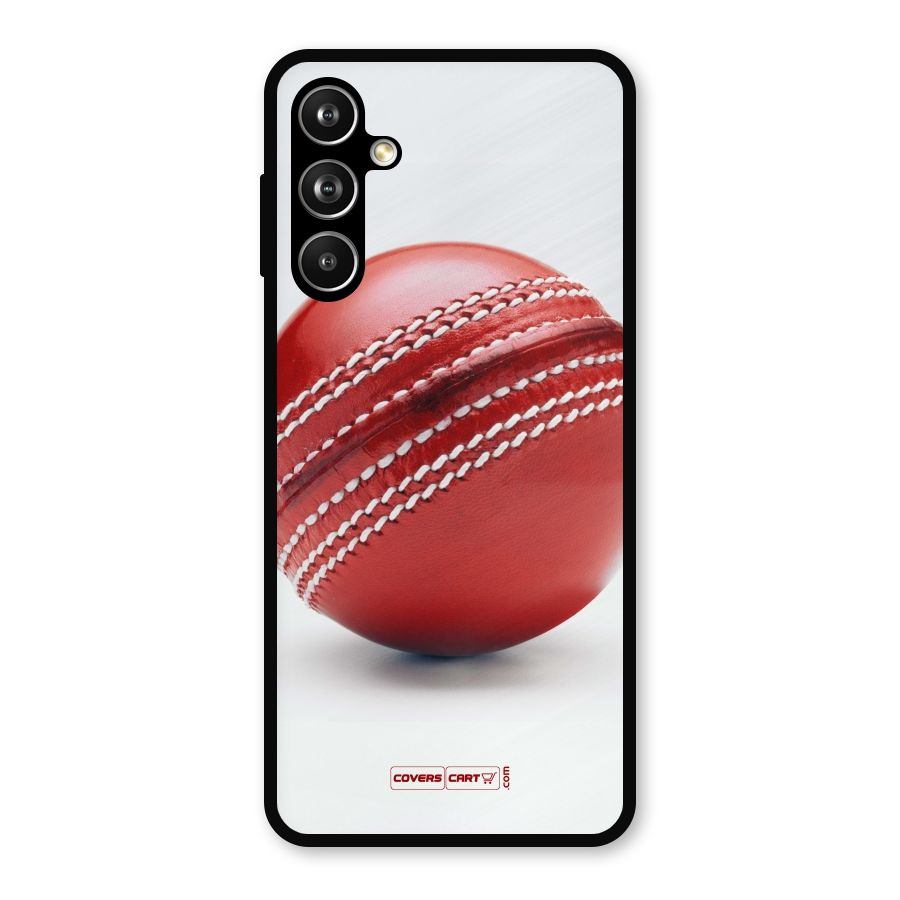 Red International Cricket Ball Metal Back Case for Samsung Galaxy M54