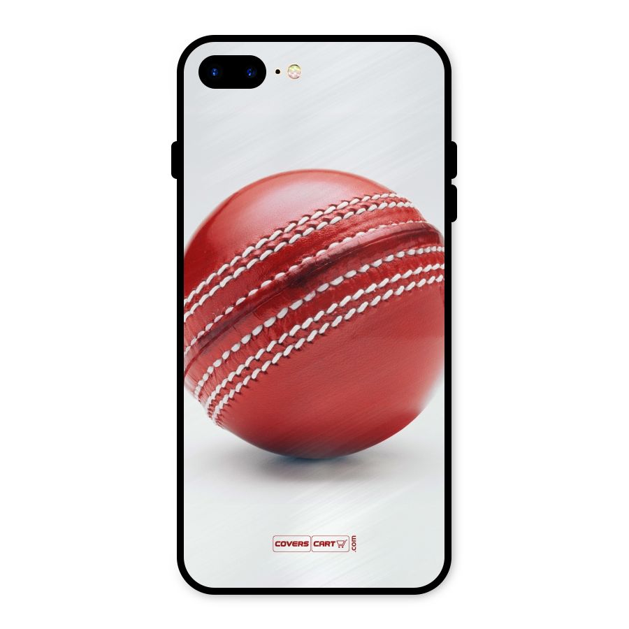 Red International Cricket Ball Metal Back Case for iPhone 7 Plus