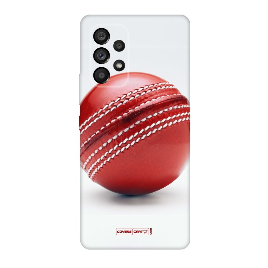 Red International Cricket Ball Original Polycarbonate Back Case for Galaxy A53 5G