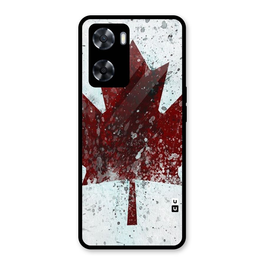 Red Maple Snow Glass Back Case for OnePlus Nord N20 SE