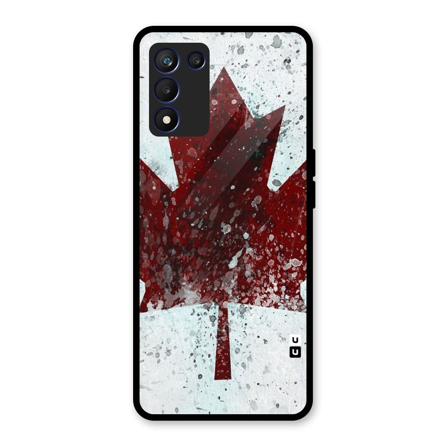 Red Maple Snow Glass Back Case for Realme 9 5G Speed
