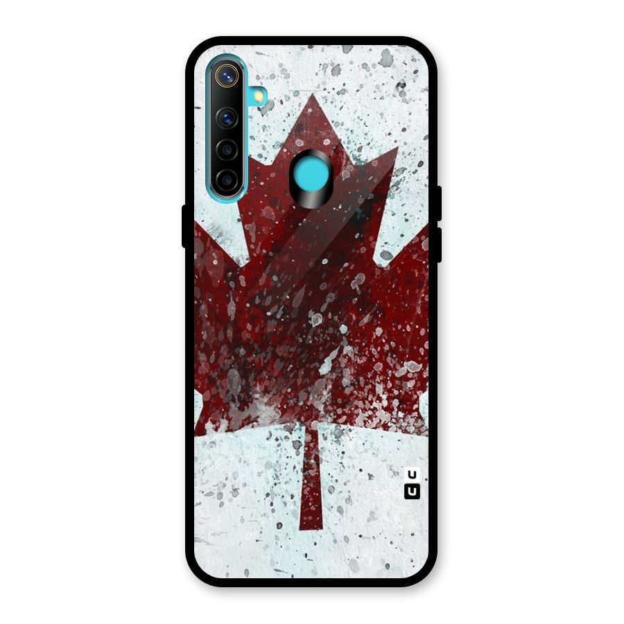 Red Maple Snow Glass Back Case for Realme Narzo 10