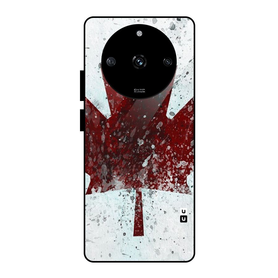 Red Maple Snow Glass Back Case for Realme Narzo 60 5G