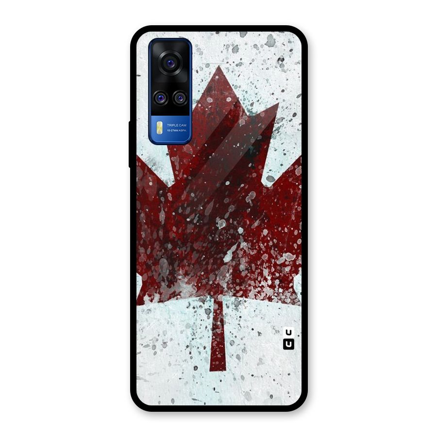 Red Maple Snow Glass Back Case for Vivo Y31