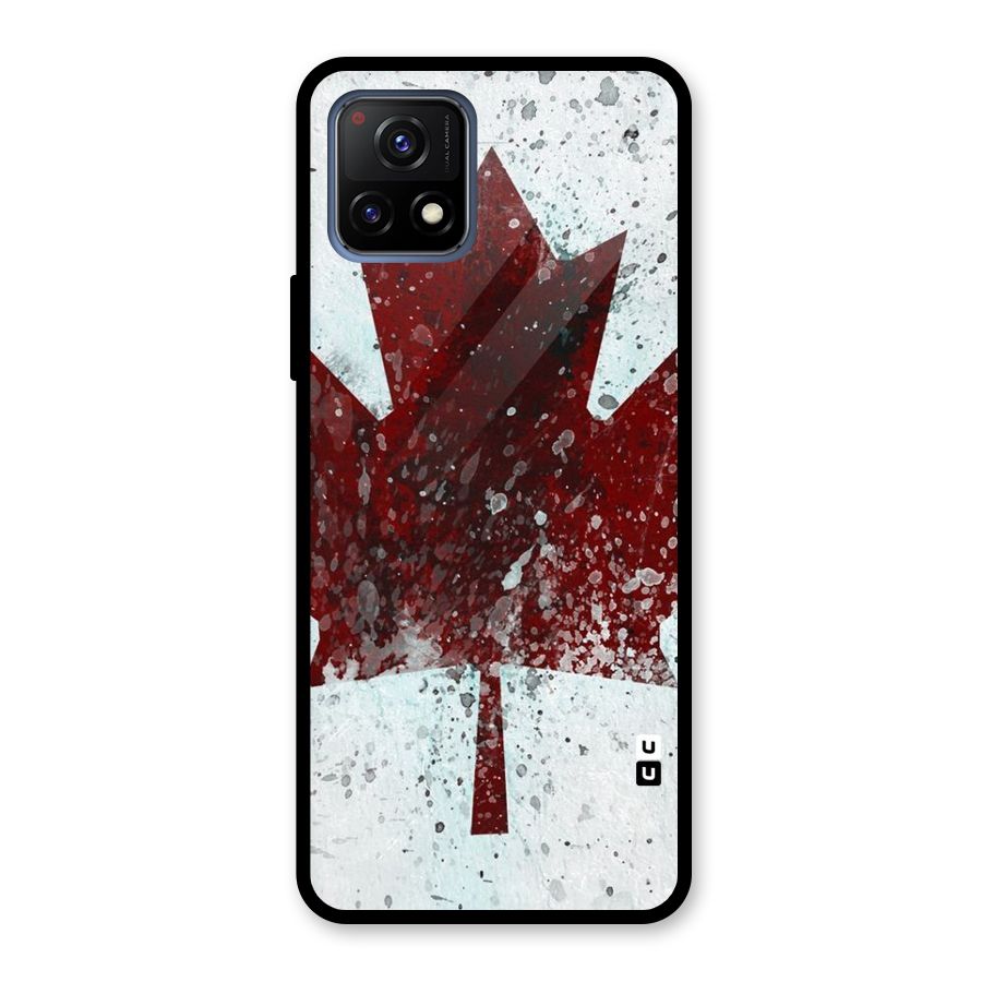 Red Maple Snow Glass Back Case for Vivo Y72 5G