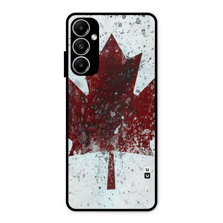 Red Maple Snow Metal Back Case for Galaxy A05s