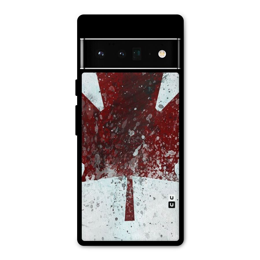 Red Maple Snow Metal Back Case for Google Pixel 6 Pro