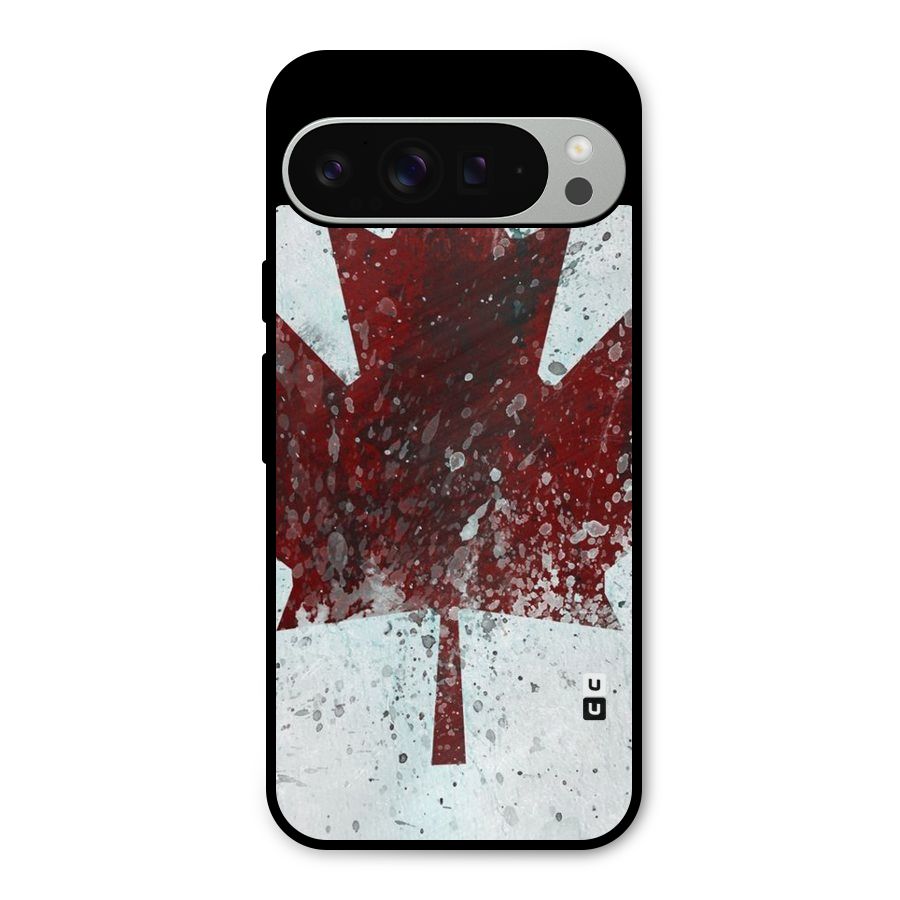 Red Maple Snow Metal Back Case for Google Pixel 9 Pro XL