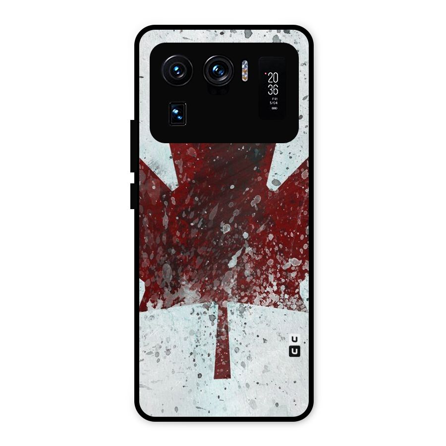 Red Maple Snow Metal Back Case for Mi 11 Ultra