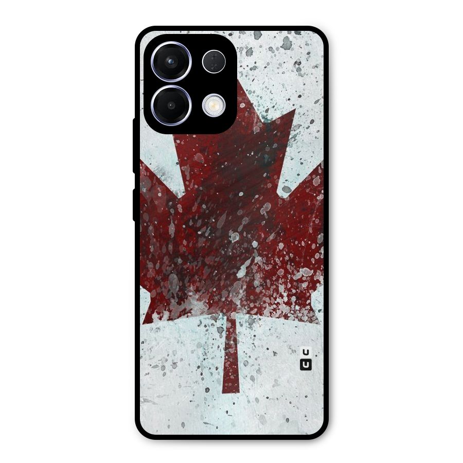 Red Maple Snow Metal Back Case for Oppo K13