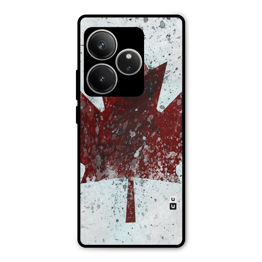 Red Maple Snow Metal Back Case for Realme GT 6