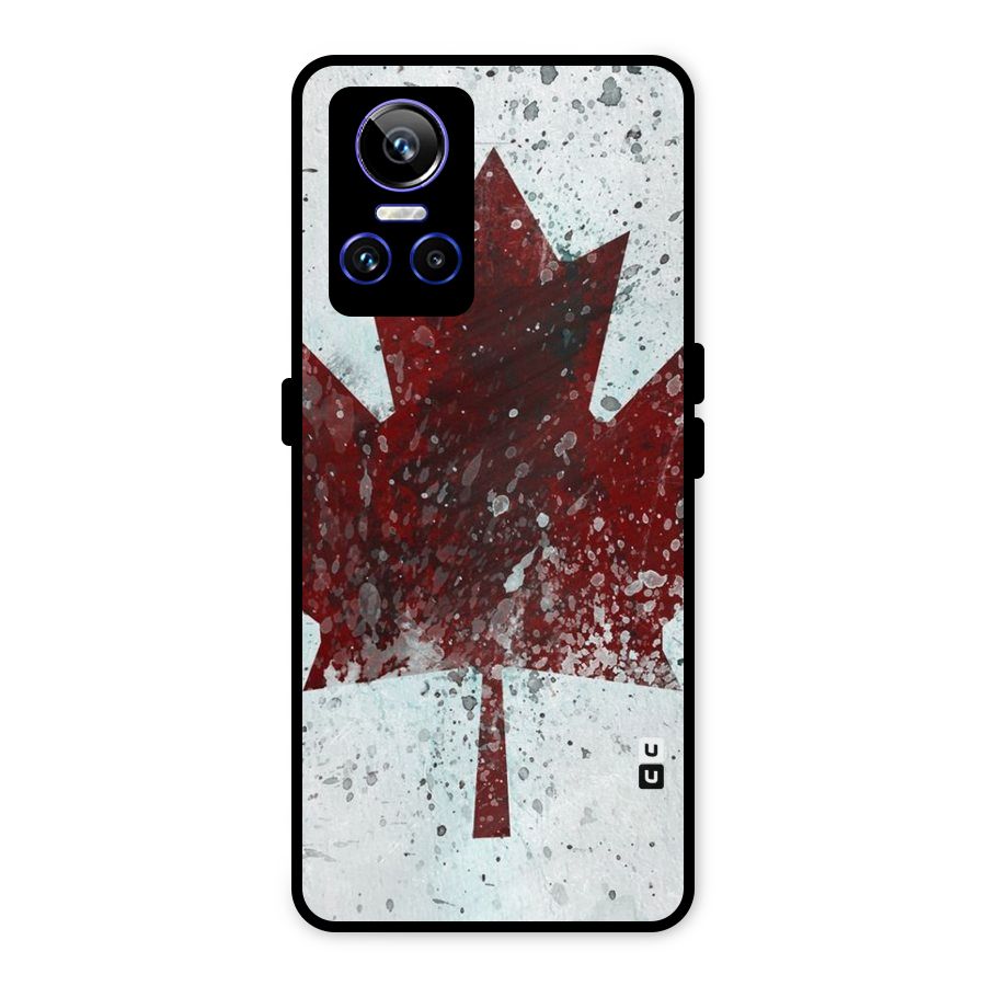 Red Maple Snow Metal Back Case for Realme GT Neo 3