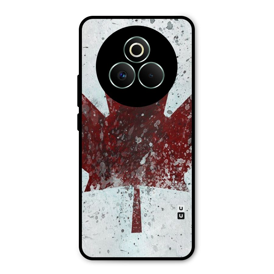 Red Maple Snow Metal Back Case for Realme P3 Pro