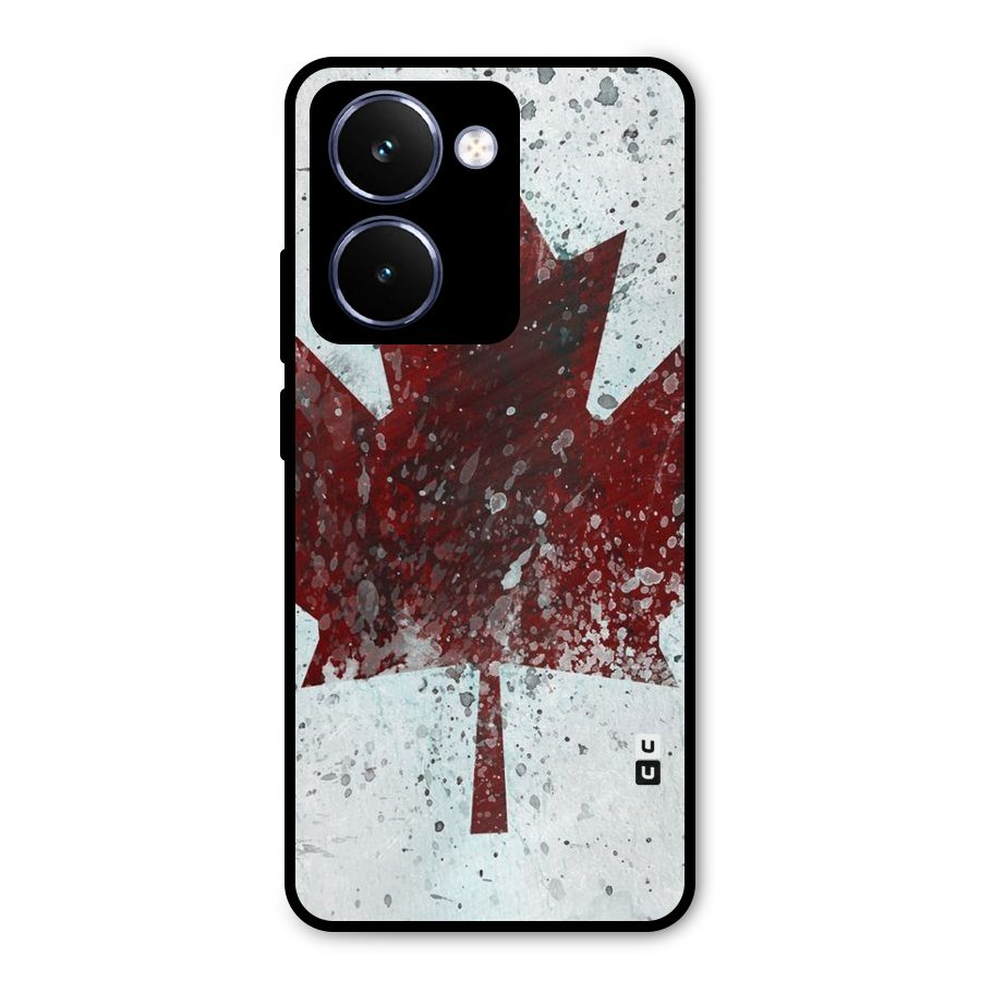 Red Maple Snow Metal Back Case for Realme P3 Ultra
