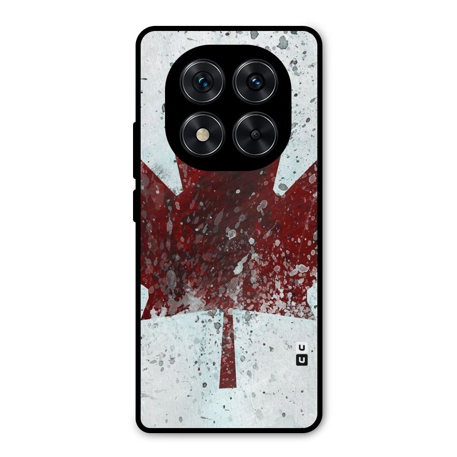 Red Maple Snow Metal Back Case for Redmi Note 14 Pro 5G
