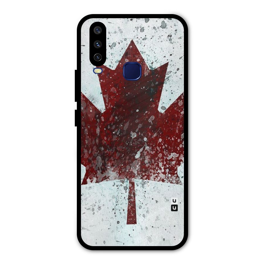 Red Maple Snow Metal Back Case for Vivo Y12