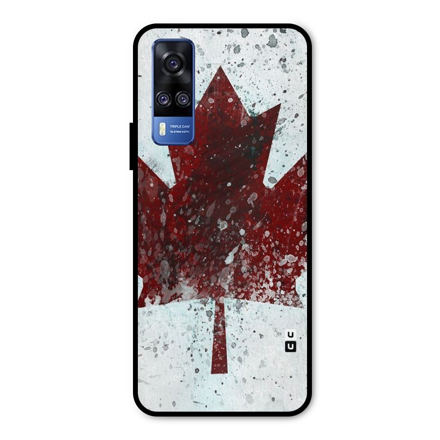 Red Maple Snow Metal Back Case for Vivo Y31